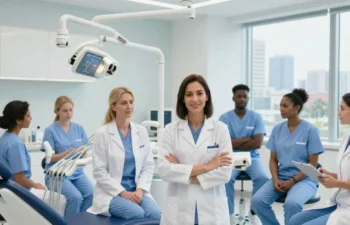 Dentists and clinical staff collaborating in a doctor-led dental practice